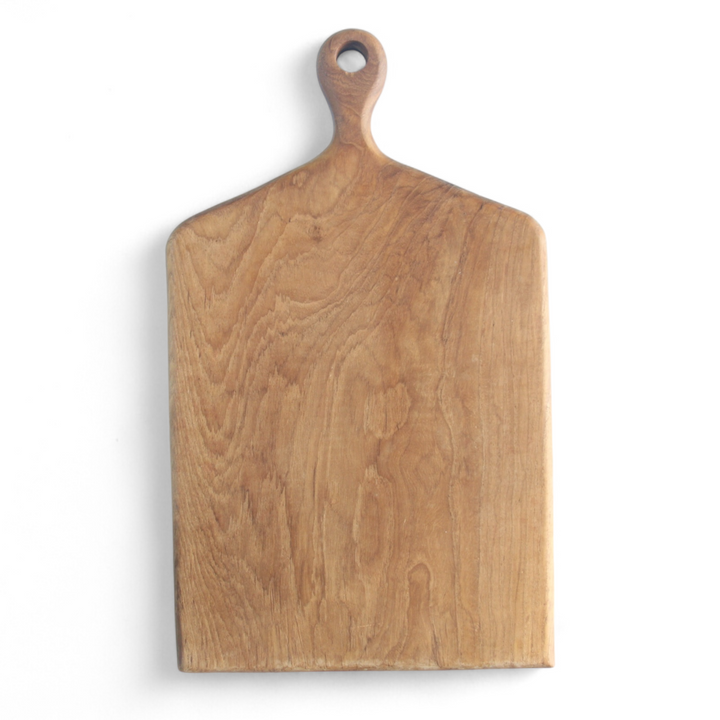 Teak Cutting Board Square with Extended Handle