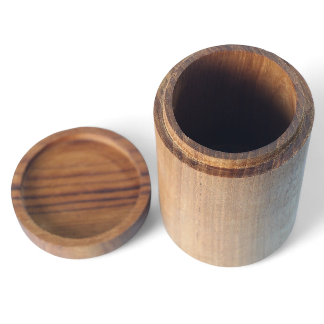 Teak Container with Lid Medium