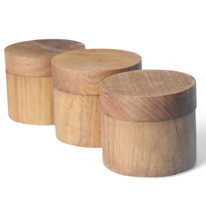 Teak Container with Lid Small