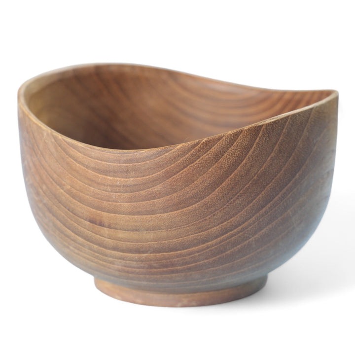 Teak Bowl Wavy