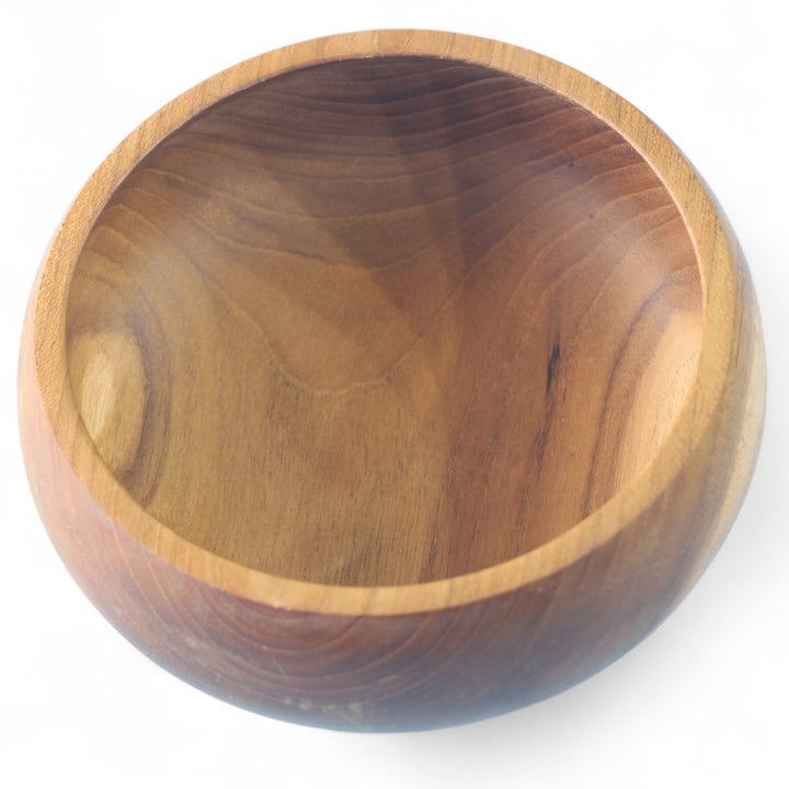 Teak Curved Bowl