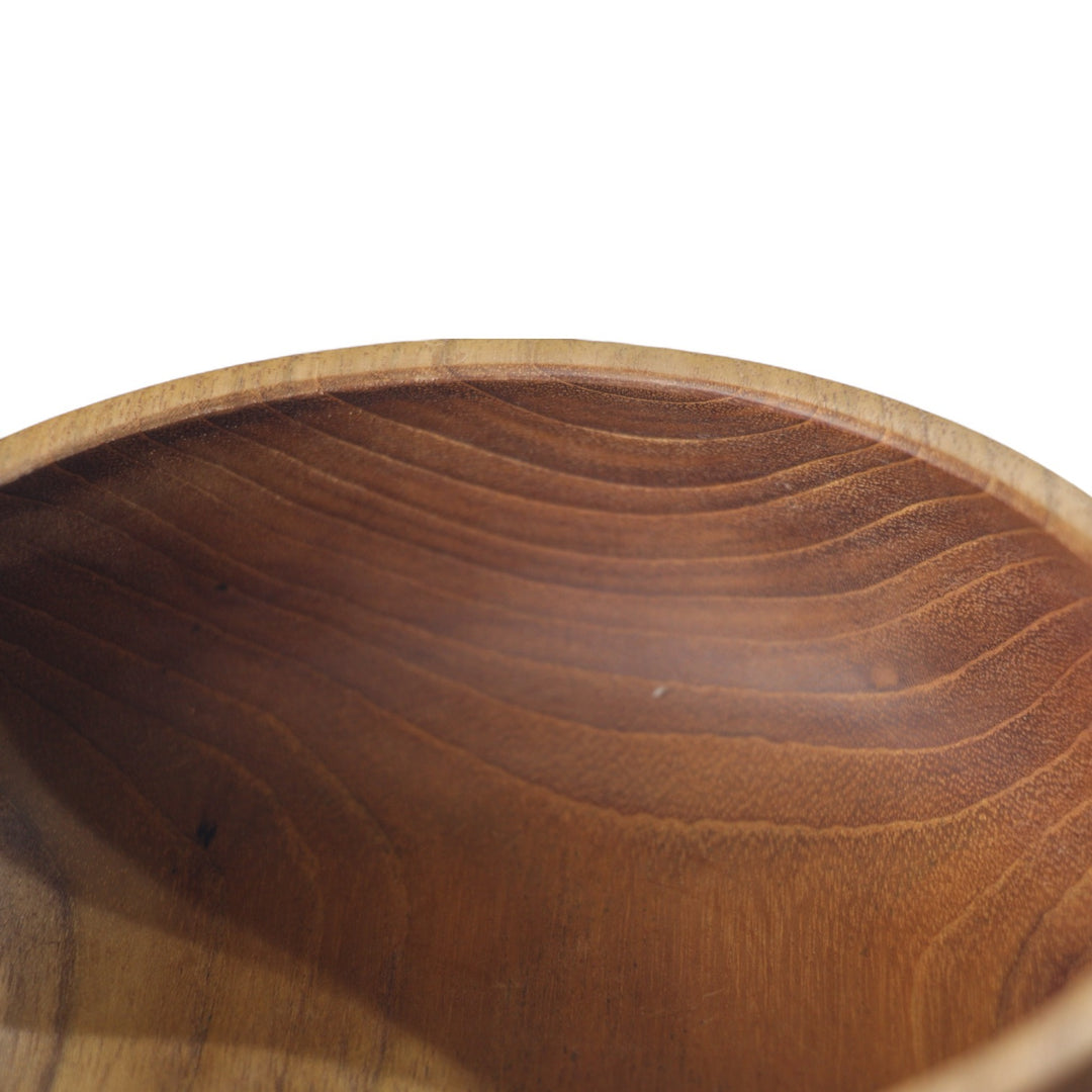 Teak Curved Bowl