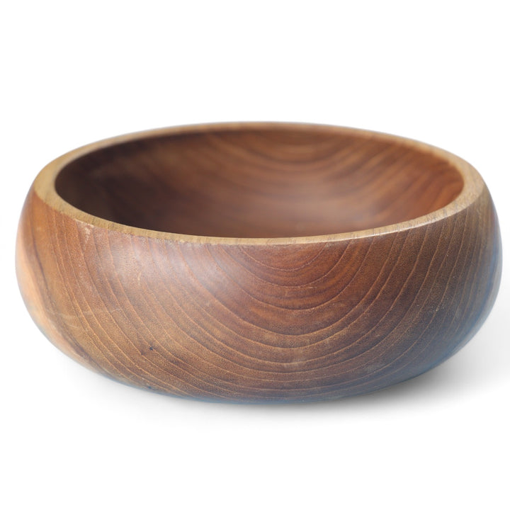 Teak Curved Bowl