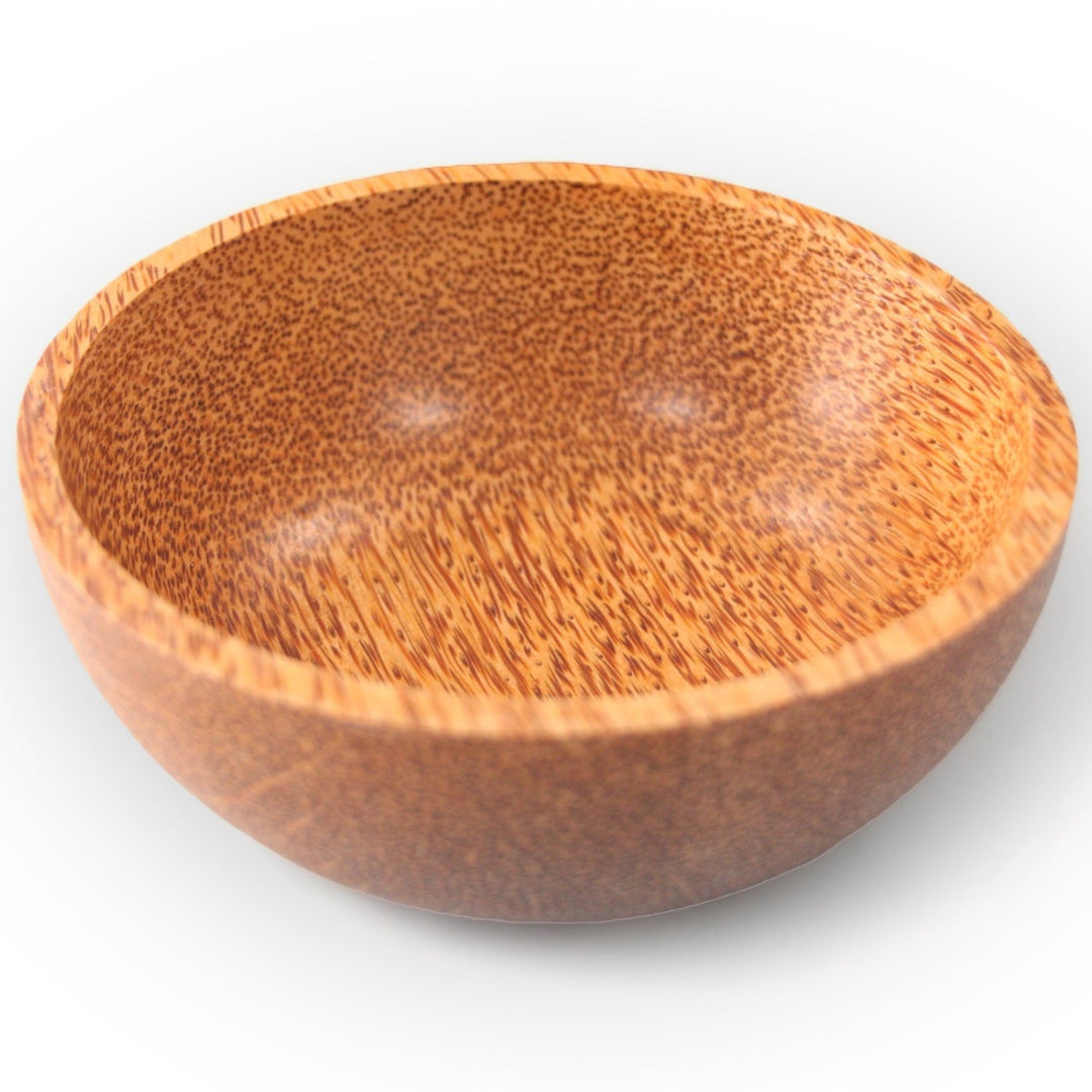 Set of 3 Solid Coconut Wood Bowls