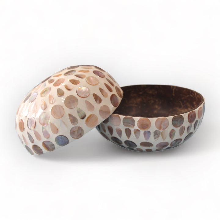 Polka Raindrop Seashell Coconut Bowl (500ml)