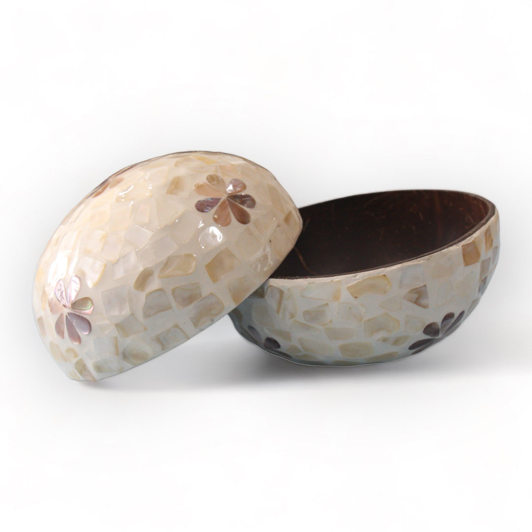 Floral Seashell Coconut Bowl (500ml)